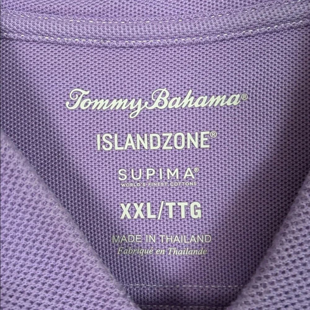 Tommy Bahama Men’s Emfielder IslandZone Polo Purple XXL - Picture 3 of 5
